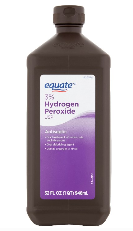 A Bottle of hydrogen peroxide. Is it okay to use hydrogen peroxide to clean sex toys?
