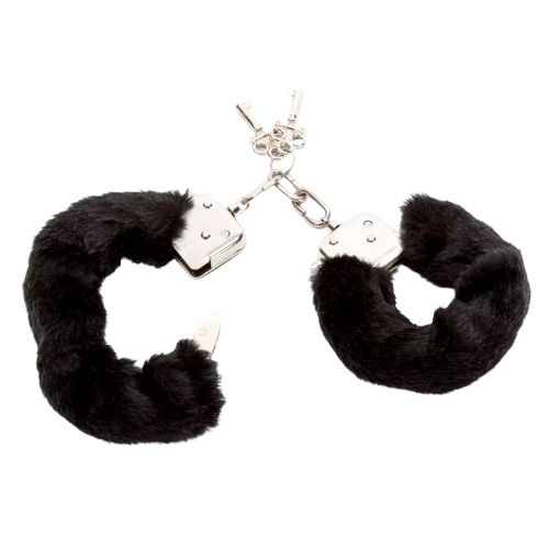 Lovehoney Black Furry Handcuffs