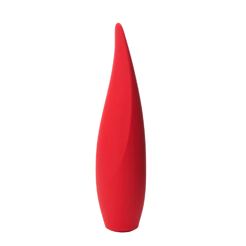 Red Hot Rechargeable Silicone Flickering Tongue Vibrator - More Clit Flicker Vibrators