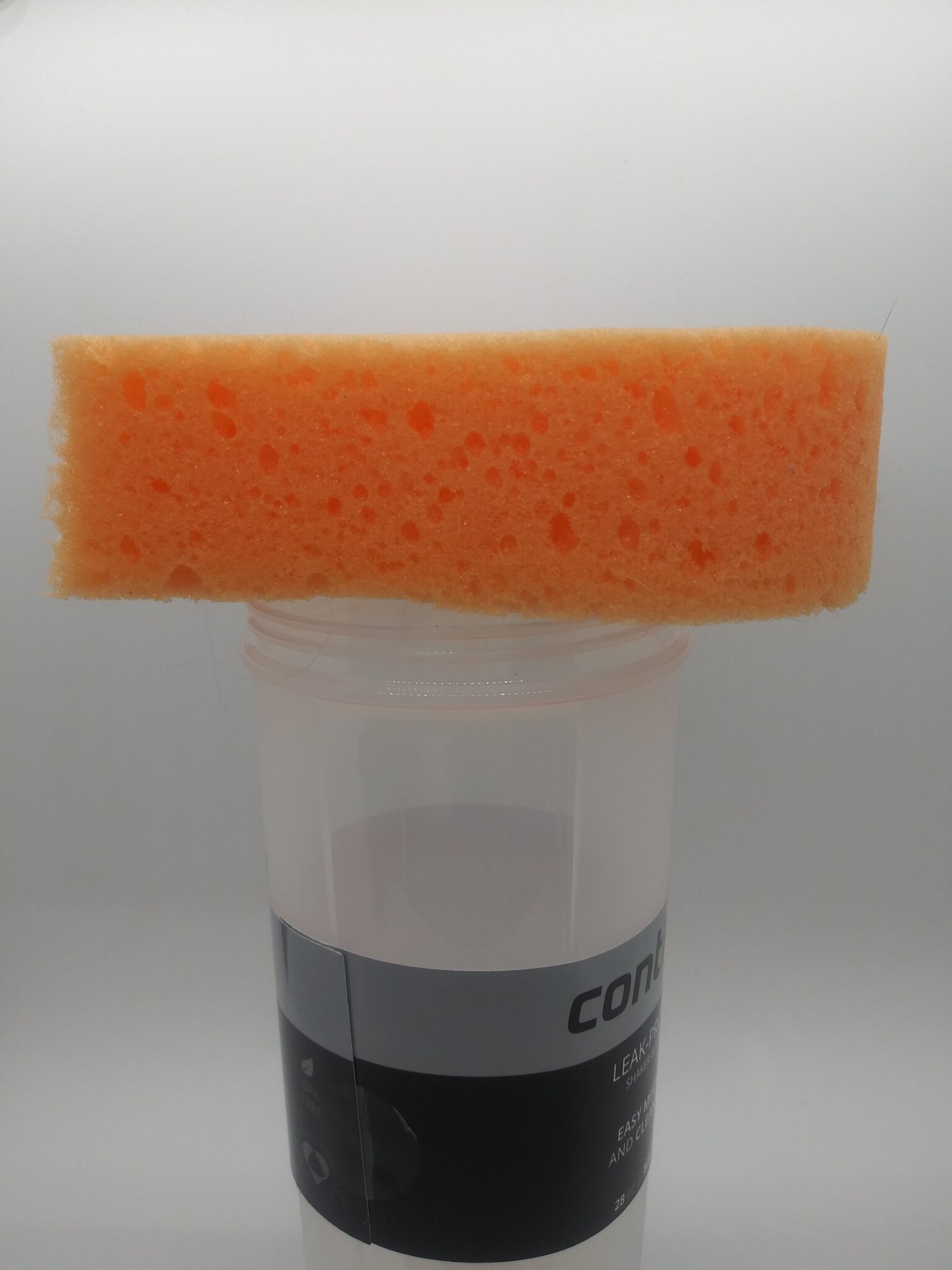 Real Feel DIY Fleshlight showing how to measure sponge for opening.