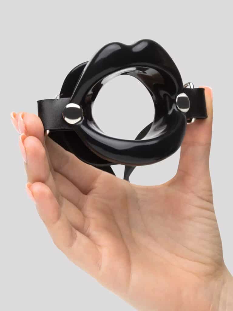  DOMINIX Deluxe Silicone Open Mouth Lip Gag -  Mouth Ring Gags