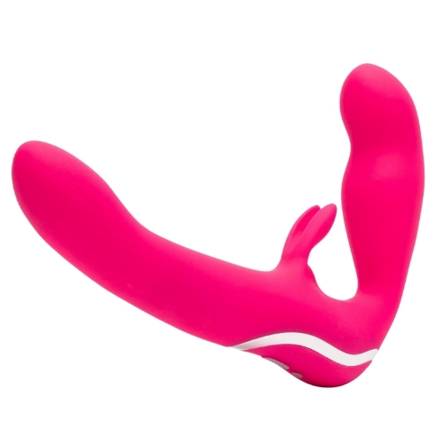 Happy Rabbit Rechargeable Vibrating Strapless Strap-On. Slide 6