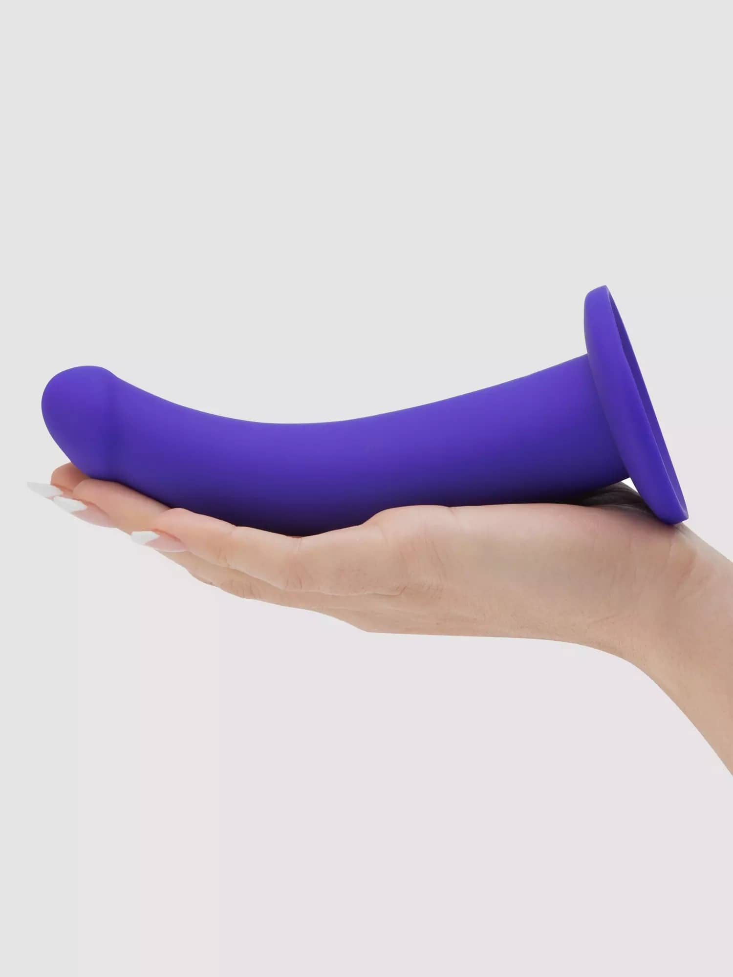Lovehoney Curved Silicone Suction Cup Dildo 7 Inch. Slide 5