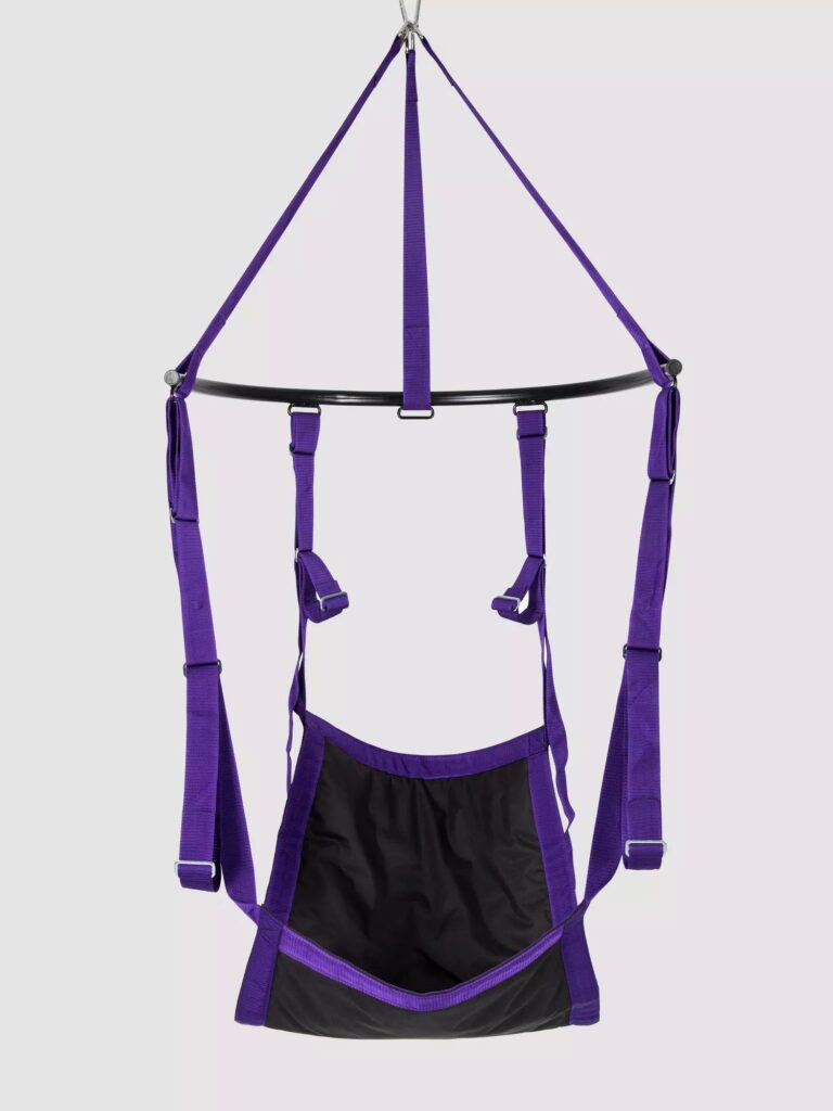 Purple Reins Sex Sling - More sex Slings and Swings for BDSM Bondage Pleasure
