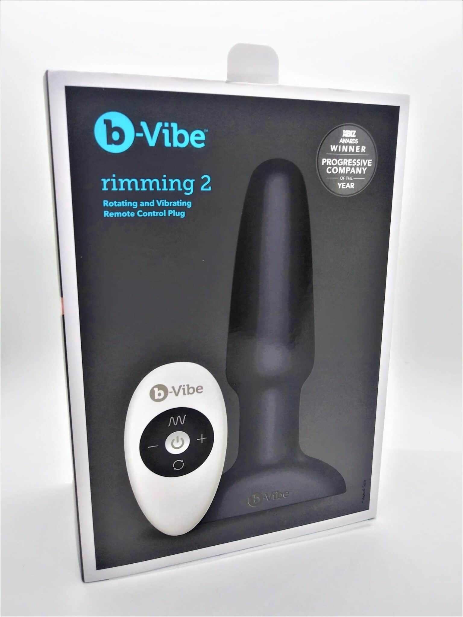 b-Vibe Remote Control Rechargeable Vibrating Rimming Butt Plug. Slide 2