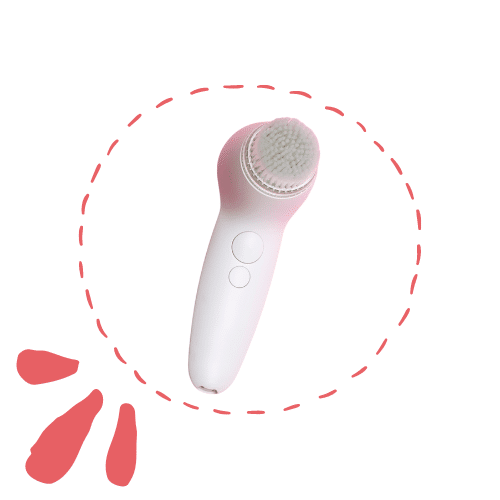 A face cleansing brush