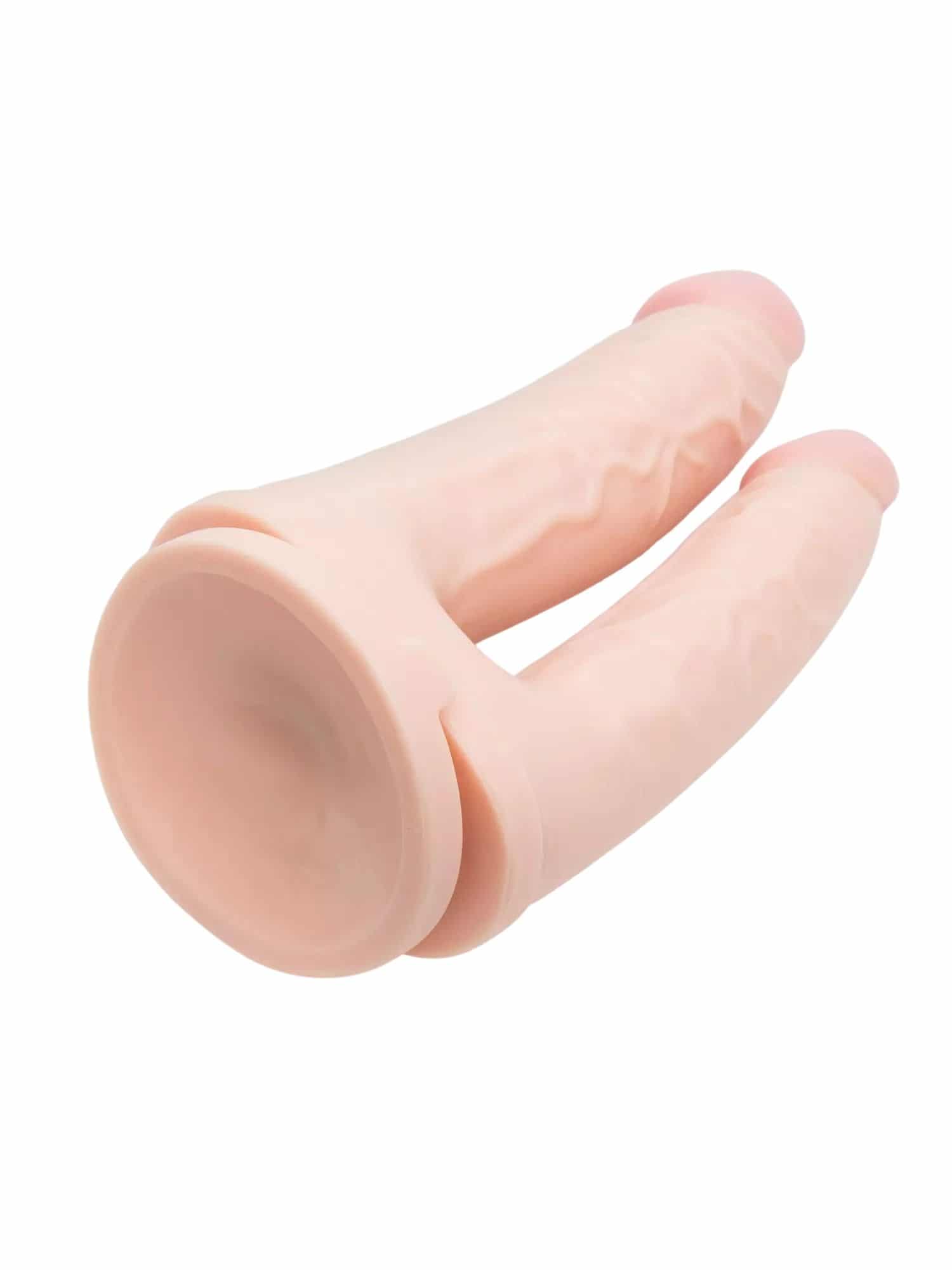 Lifelike Lover Double Penetrator Suction Cup Dildo. Slide 3