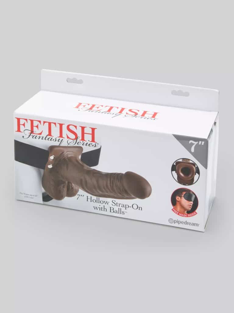 Fetish Fantasy 7 Inch Hollow Strap-On With Balls In Brown Review