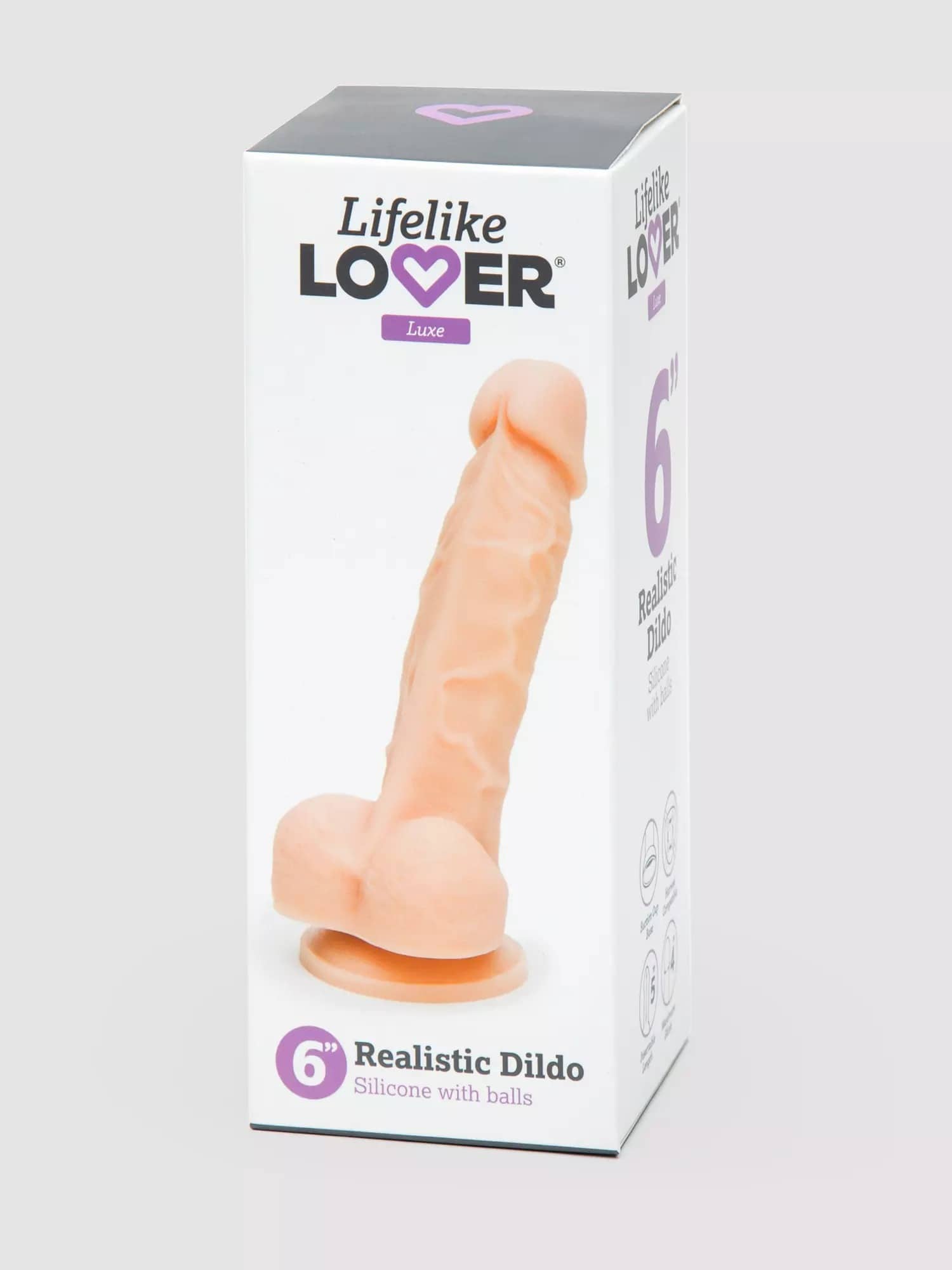 Lifelike Lover Luxe Realistic Silicone Dildo 6 Inch. Slide 6