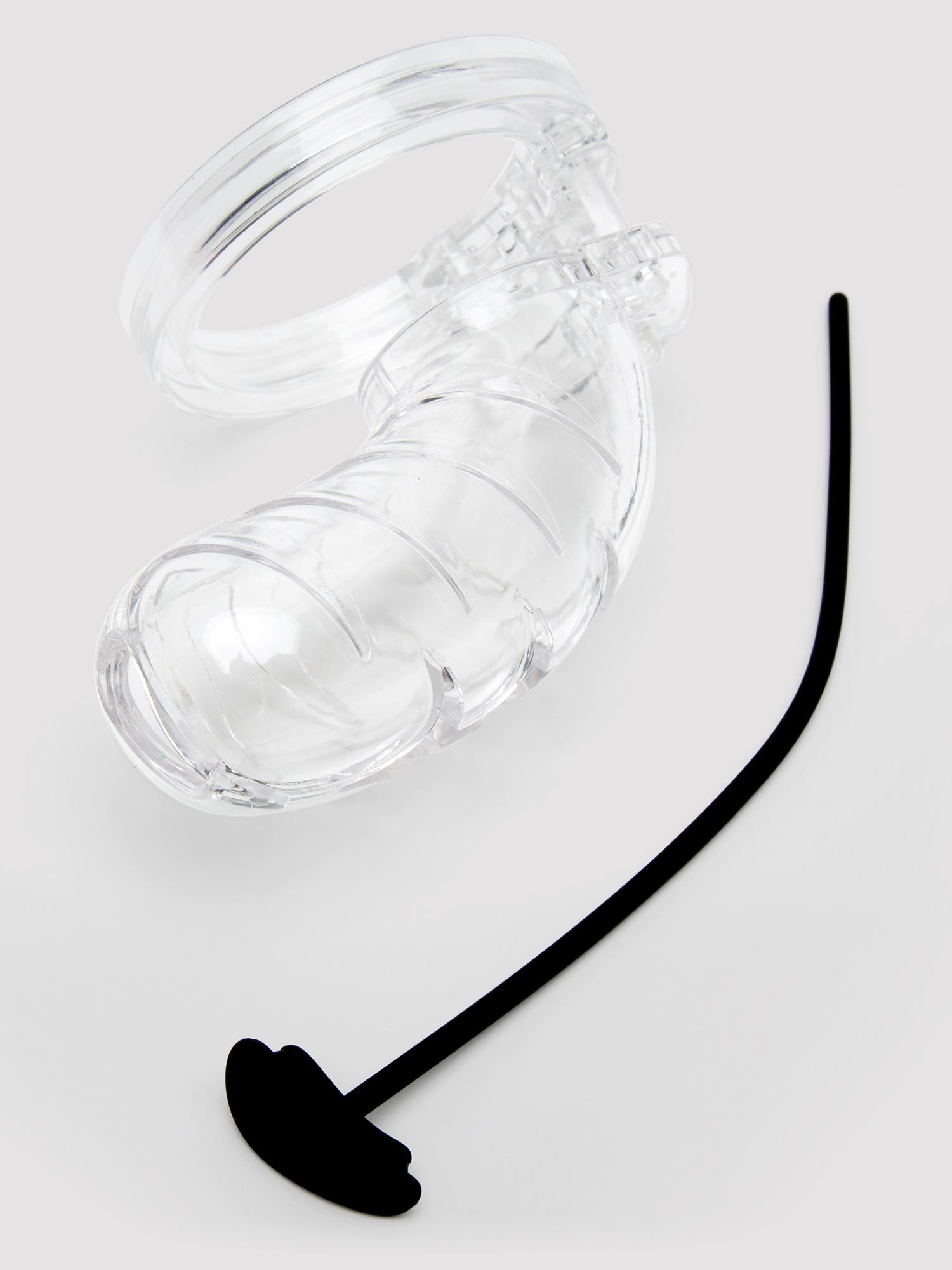 Man Cage Chastity Cage with Urethral Sound. Slide 3