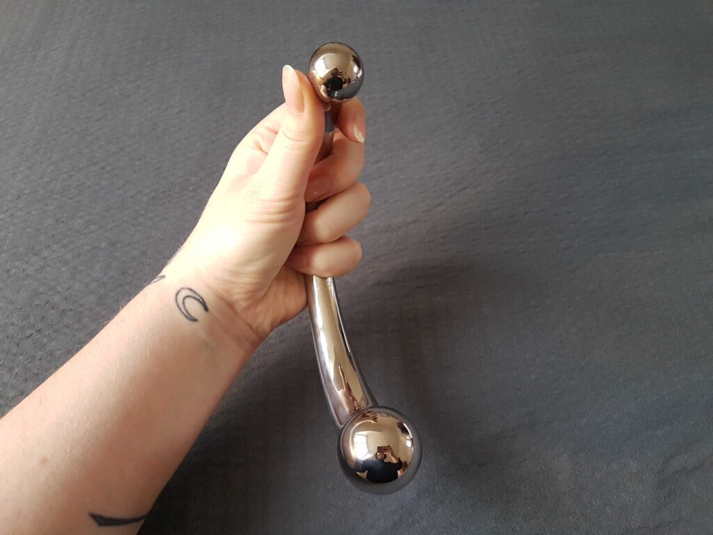 Heavy Stainless Steel Double-sided Dildo / Smooth Metal Sex Toy main image 0