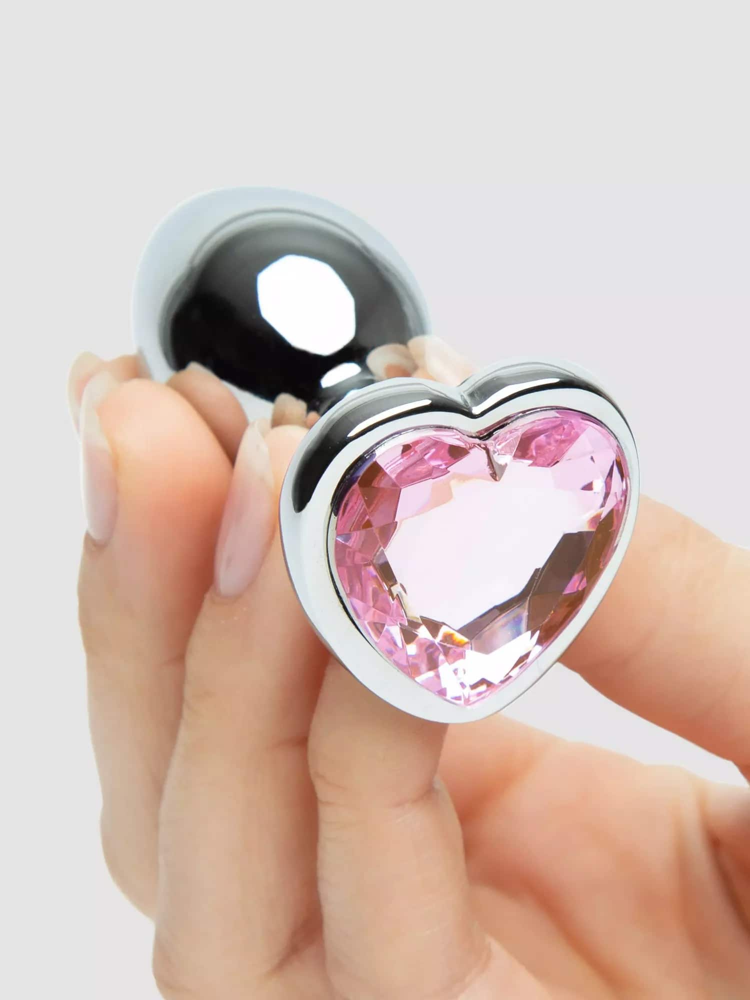 Lovehoney Jeweled Heart Metal Butt Plug . Slide 2