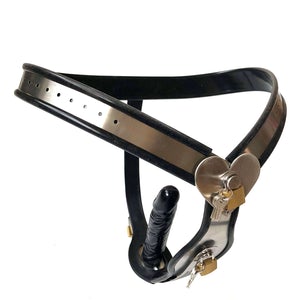Virgo Stainless Steel Female Chastity Belt. Slide 3