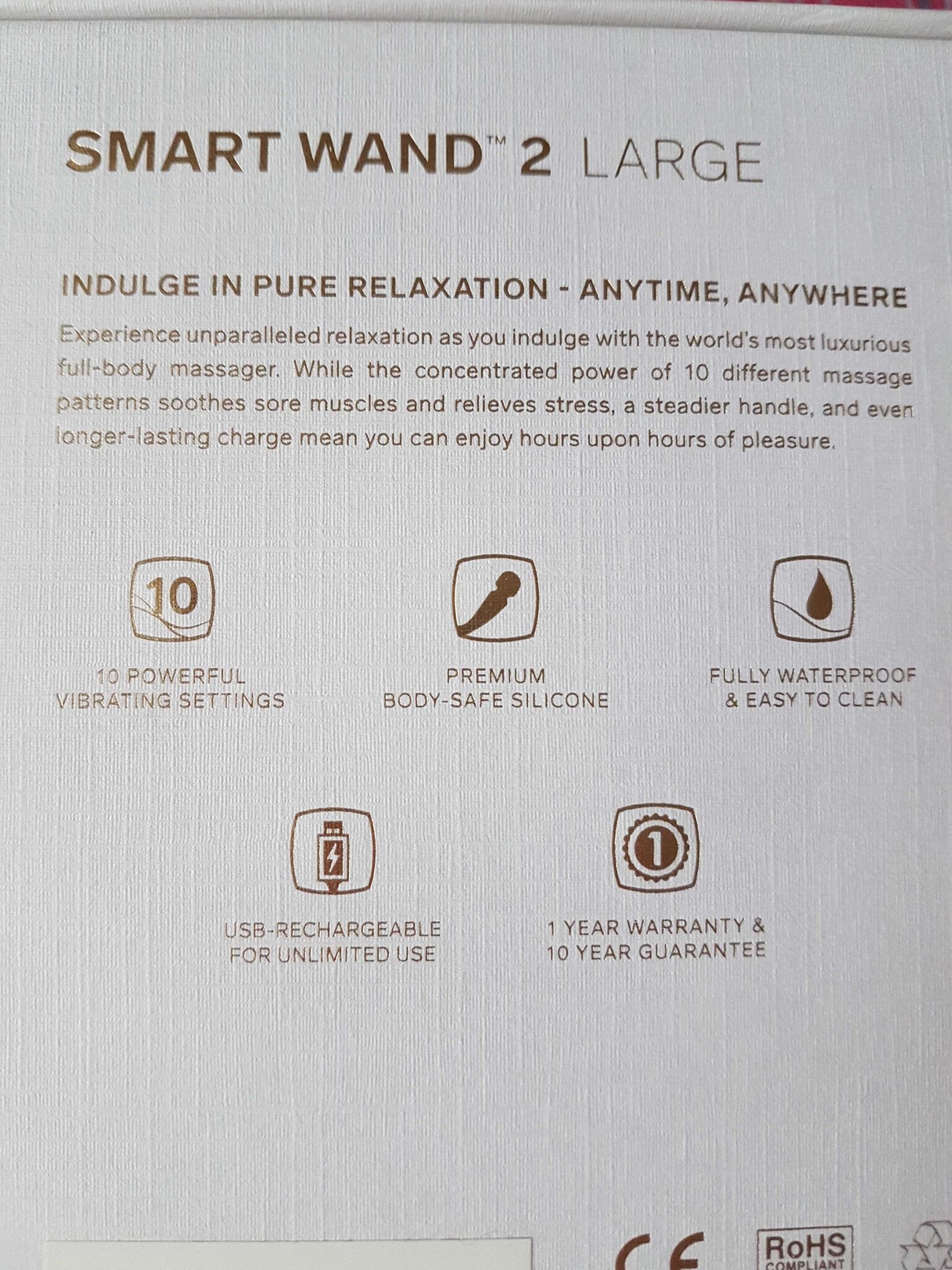 Lelo Smart Wand 2 Large Special feature