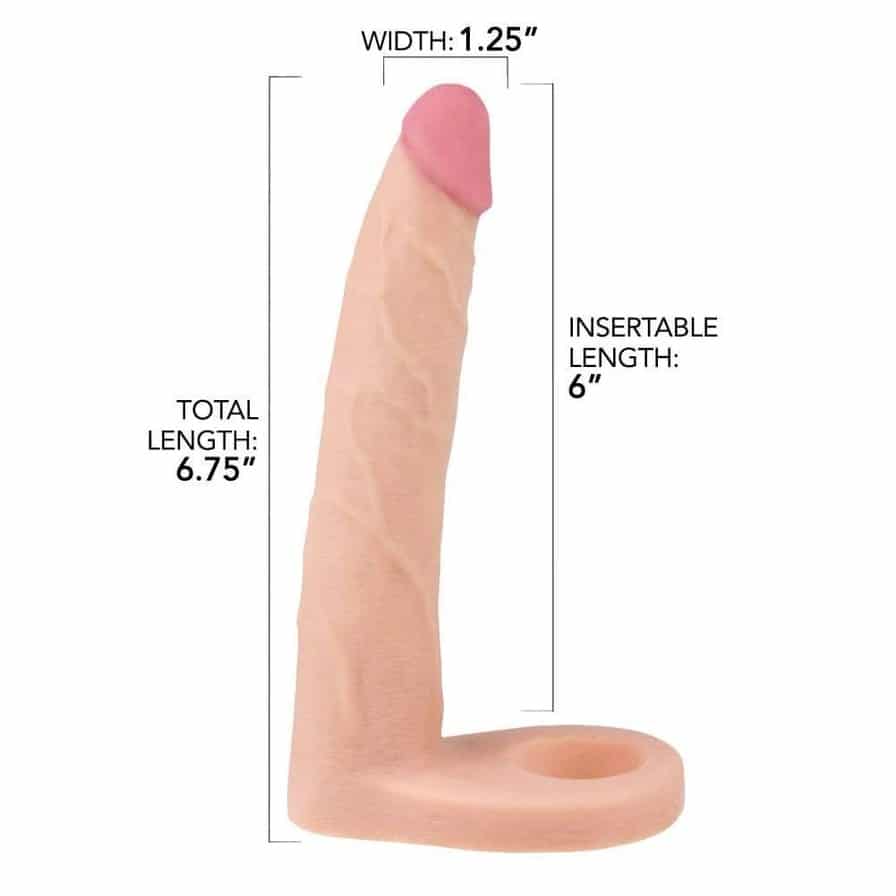TooTimid Realistic Double Penetration Cock Ring. Slide 3