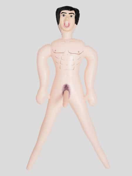 Inflatable male sex doll with 7inch dildo
