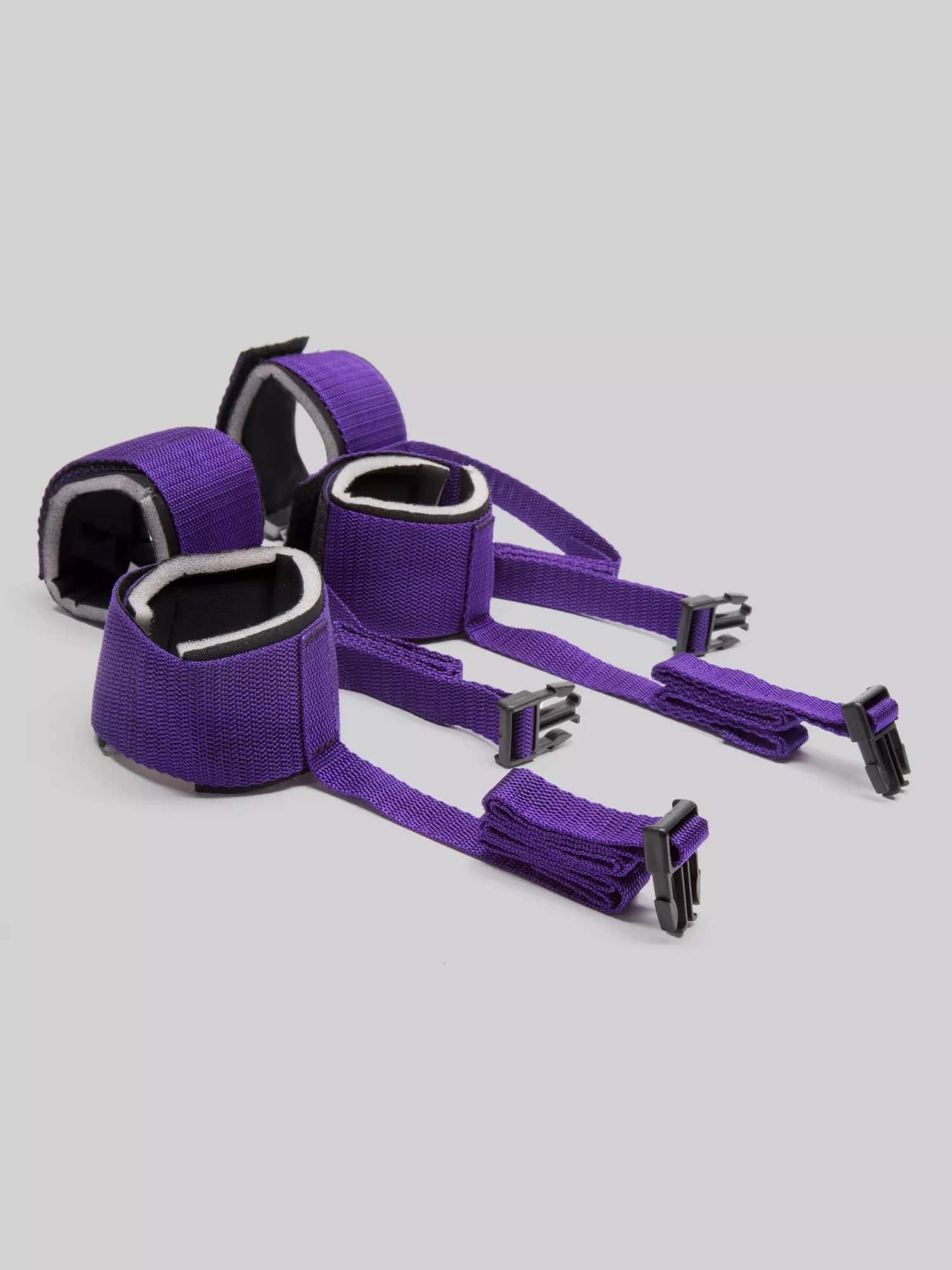 Purple Reins Under Mattress Spreader Restrain			 			. Slide 3