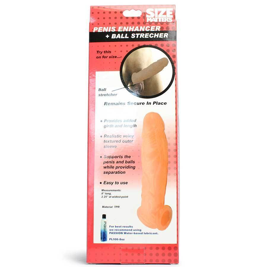 Size Matters Realistic Penis Extension and Ball Stretcher. Slide 7