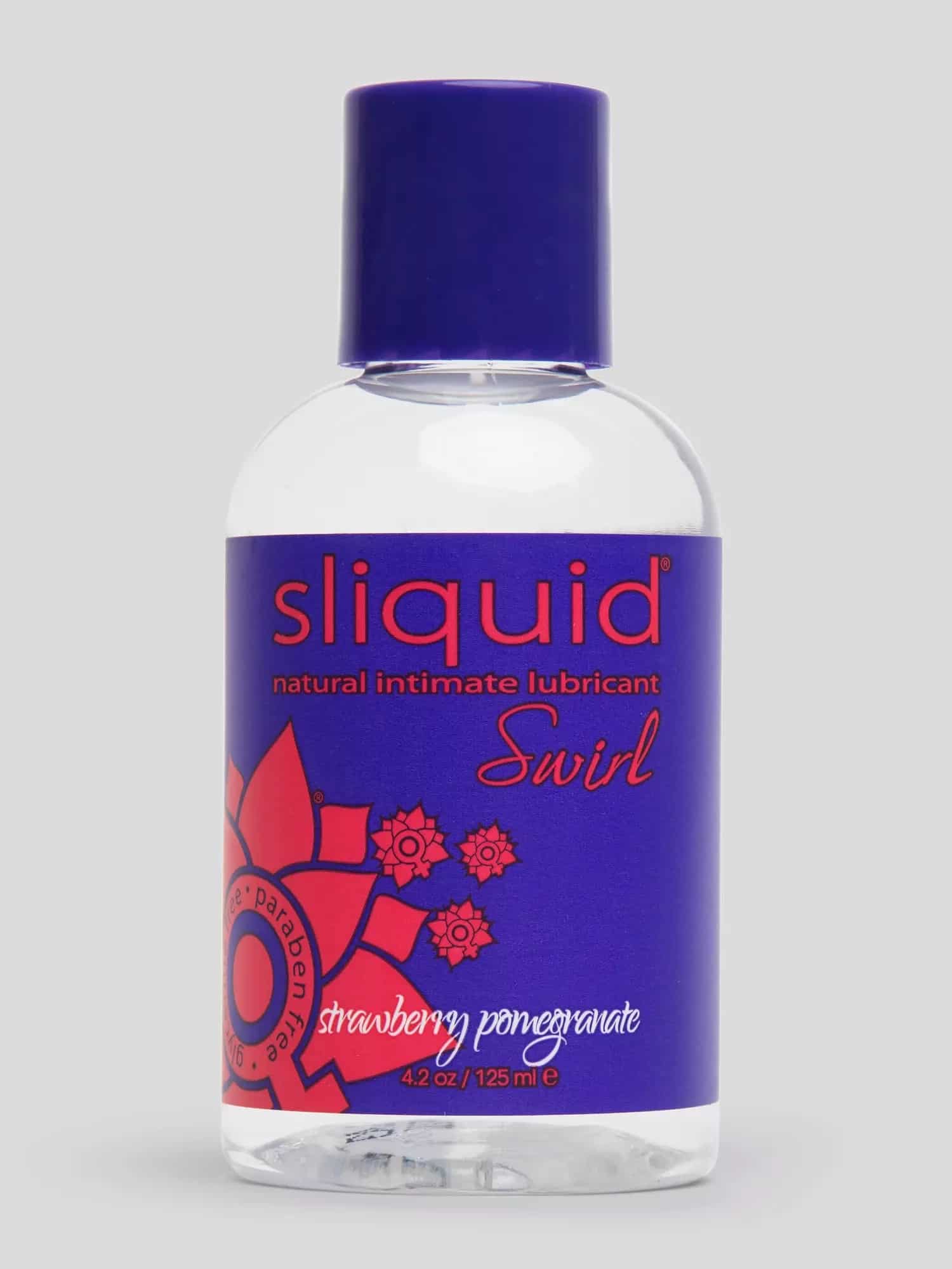 Sliquid Swirl Strawberry Pomegranate Flavored Lubricant. Slide 1