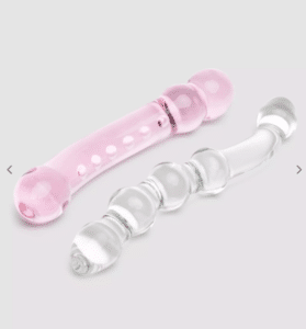 Is a PVC dildo safe? Showing alternative materials, glass duo of dildos by Tracey Cox