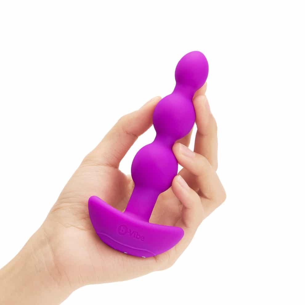 B-Vibe Triplet Rechargeable Remote Control Vibrating Anal Beads. Slide 2