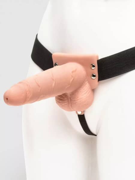 Fetish Fantasy Ejaculating Hollow Strap-On 7.5 Inch - Hollow strap-on dildo's