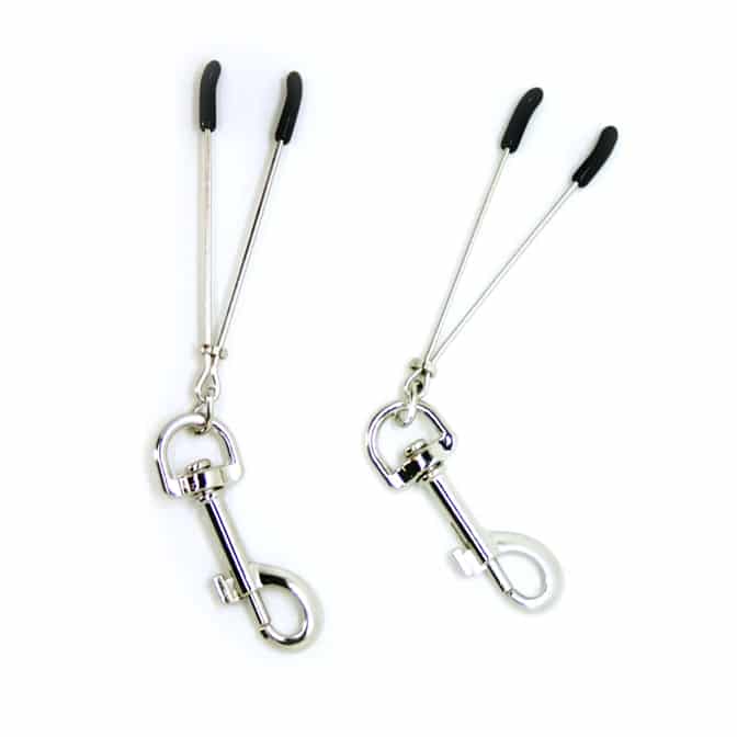 Tweezer Style Nipple Clamps With Clasp 