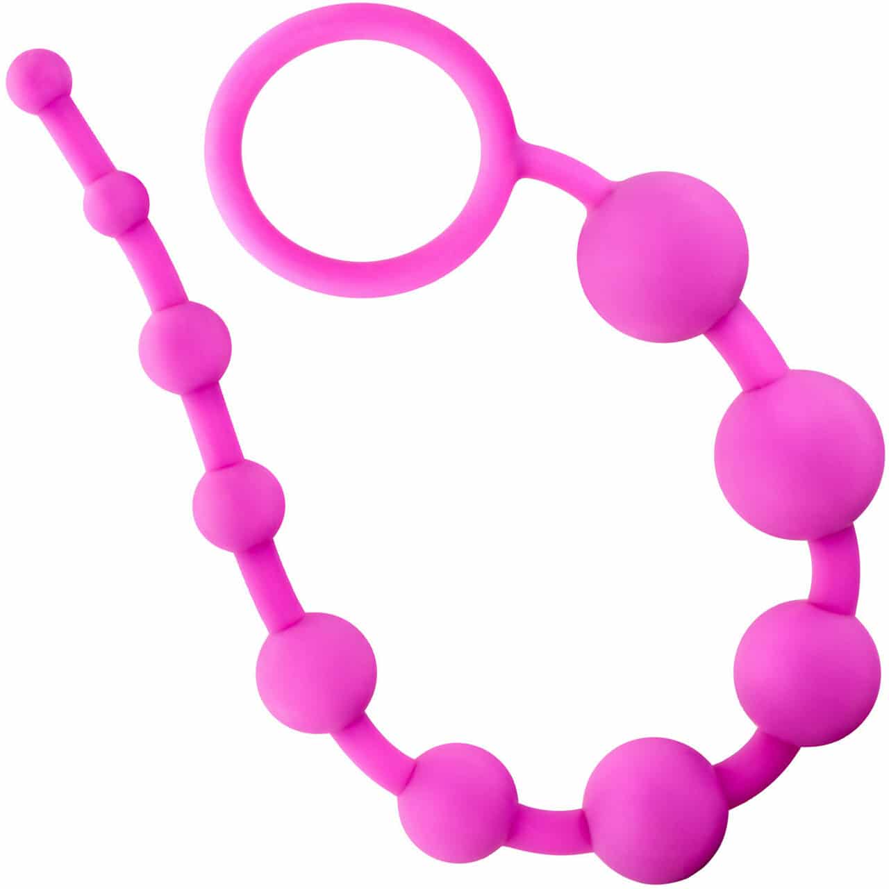 Blush Luxe Anal Beads. Slide 1
