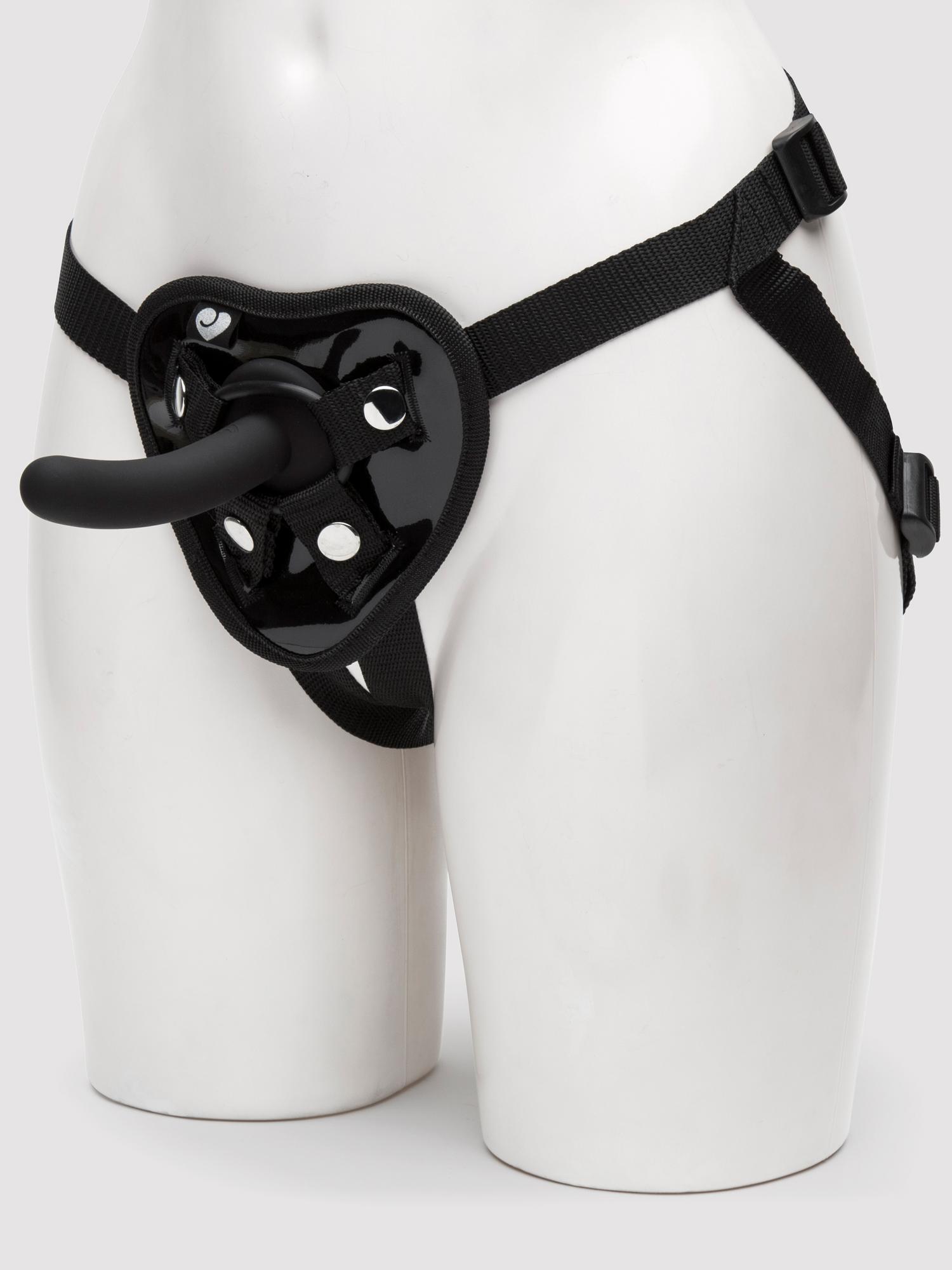 Lovehoney Beginner's Unisex Strap-On Harness Kit with 5 Inch Pegging Dildo. Slide 1