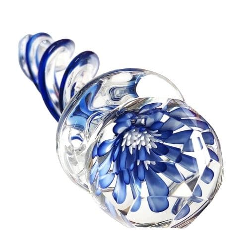 Product Blue Faceted Implosion Twist Dildo