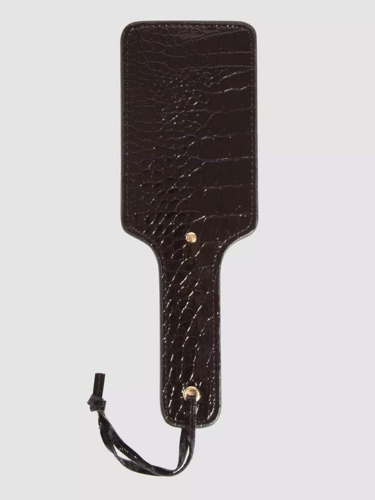 Bondage Boutique Faux Crocodile Leather Paddle - Our Favorite Spanking Paddles