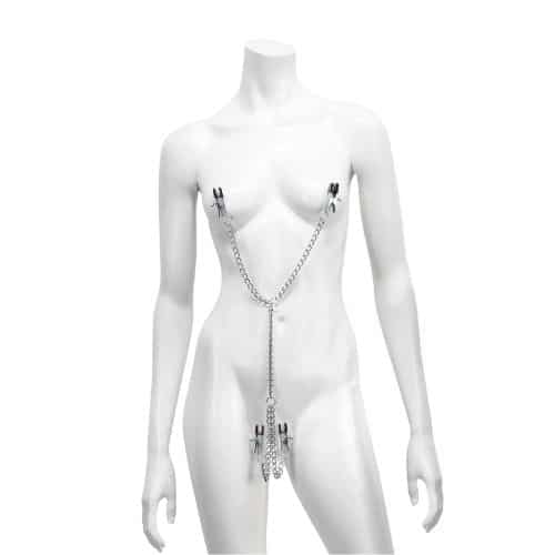 DOMINIX Deluxe Adjustable Labia and Nipple Clamps - If Your Pussy Is Into More Intense Stimulation