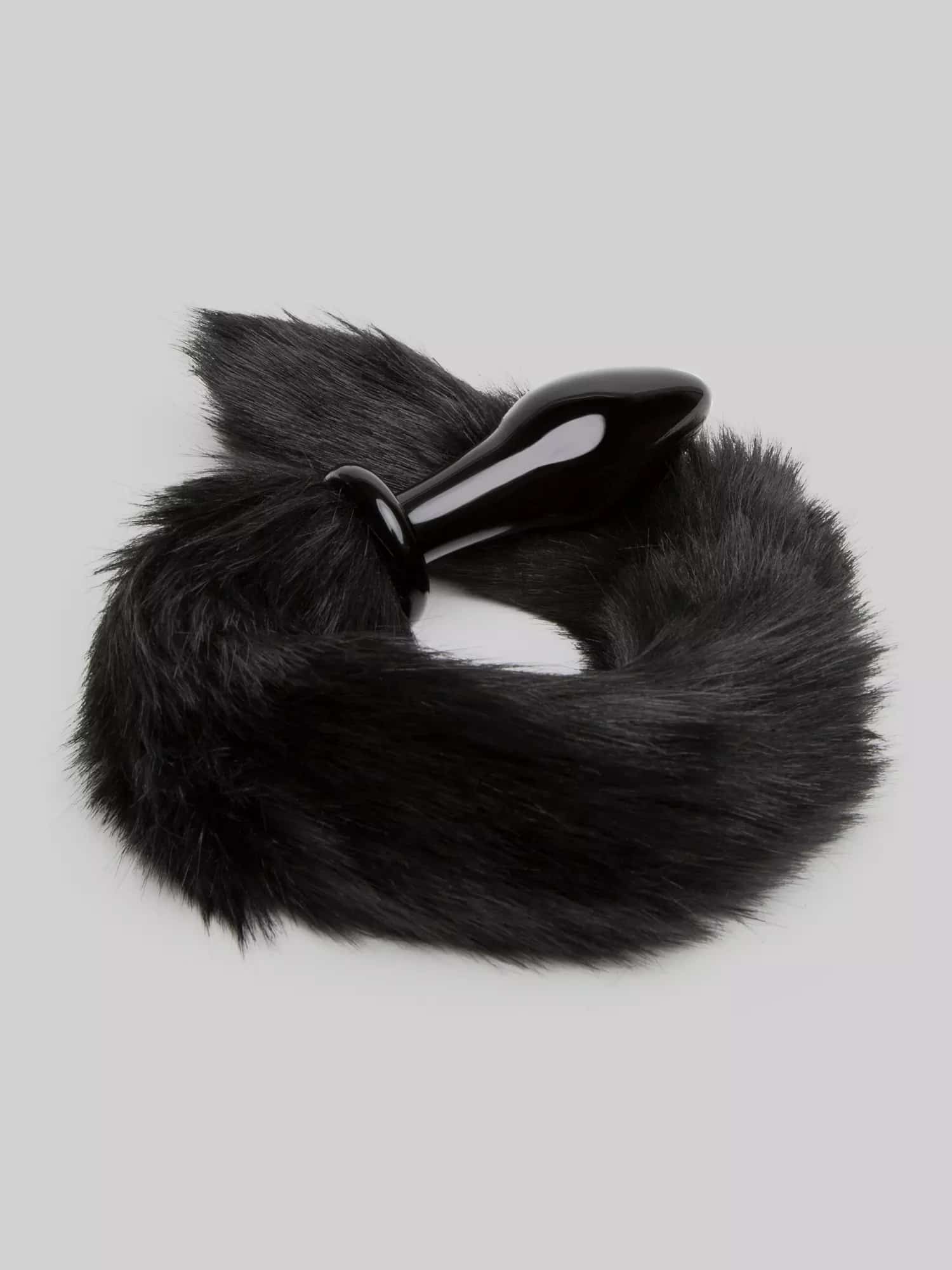 DOMINIX Deluxe Glass Faux Fur Animal Tail Butt Plug. Slide 2