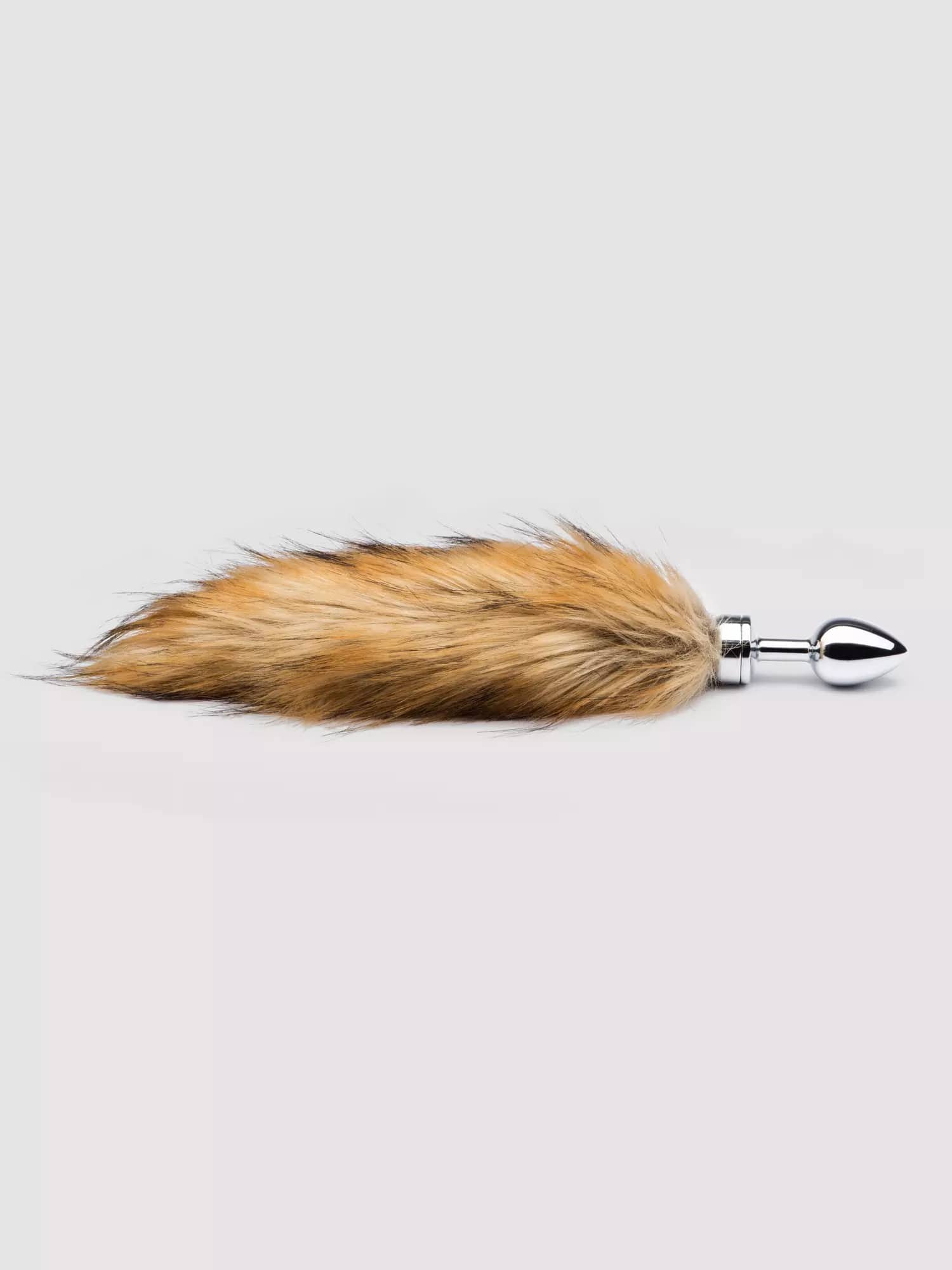 DOMINIX Deluxe Stainless Steel Faux Fox Tail Butt Plug. Slide 3