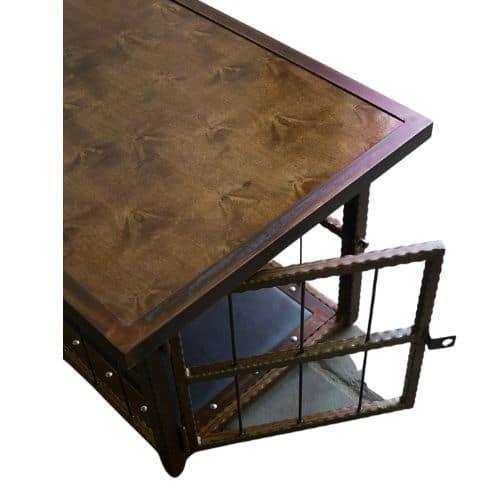 Hammered Steel Coffee Table/Cage. Slide 4