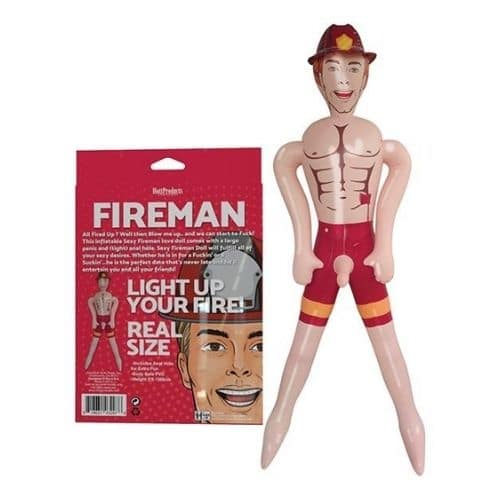 Inflatable Party Sex Doll Fireman 