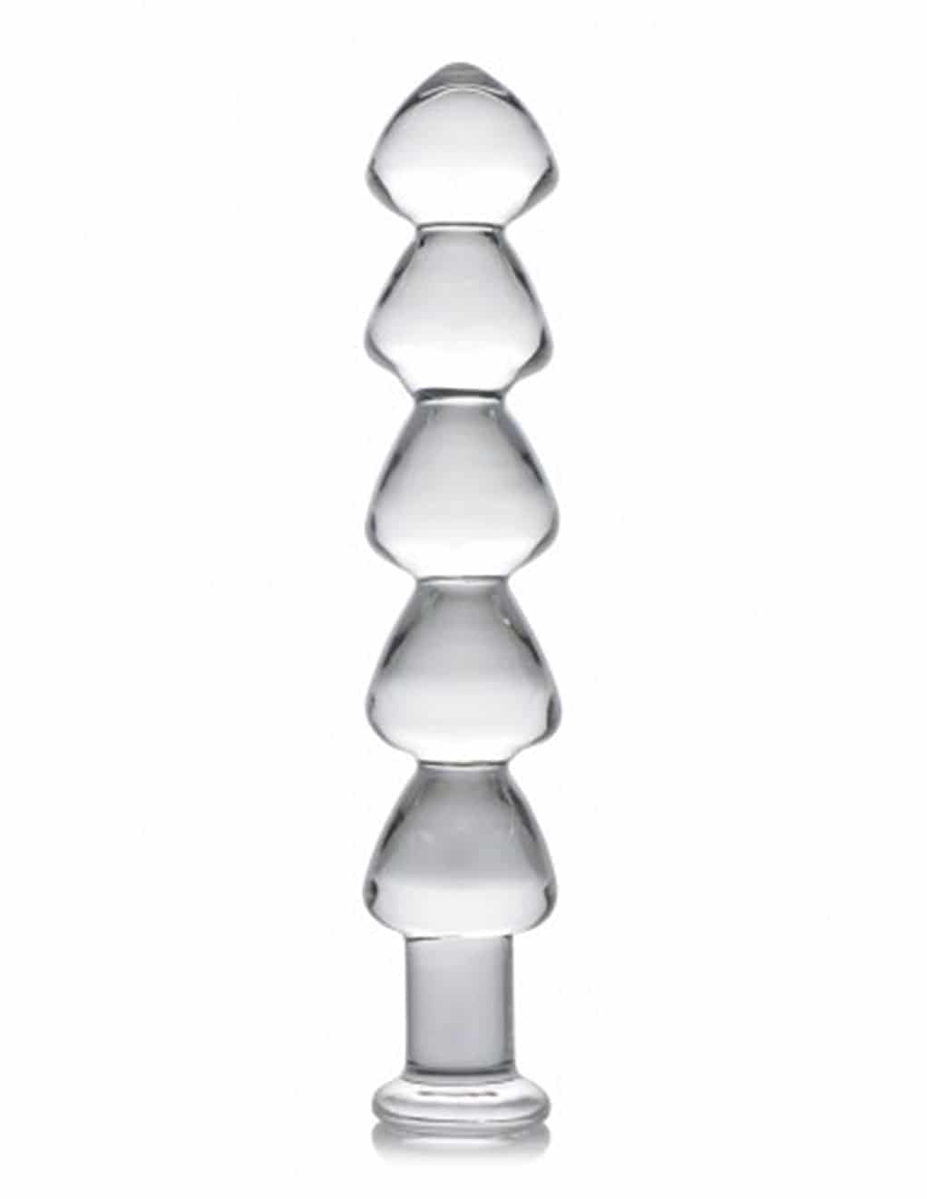 Product Master Series Drops Anal Link Glass Dildo