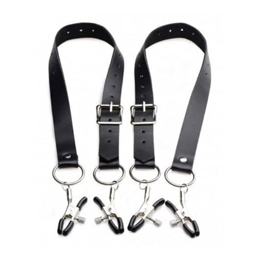 Master Series Labia Spreader Straps with Clamps. Slide 1