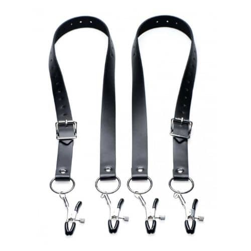Master Series Labia Spreader Straps with Clamps. Slide 2