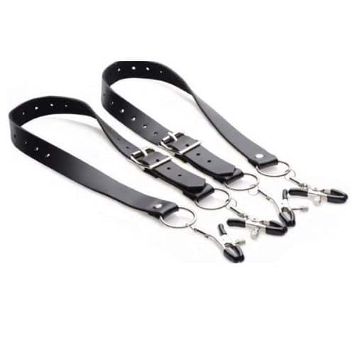 Master Series Labia Spreader Straps with Clamps. Slide 3