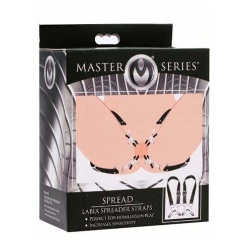 Master Series Labia Spreader Straps with Clamps - If Your Pussy Is Into More Intense Stimulation