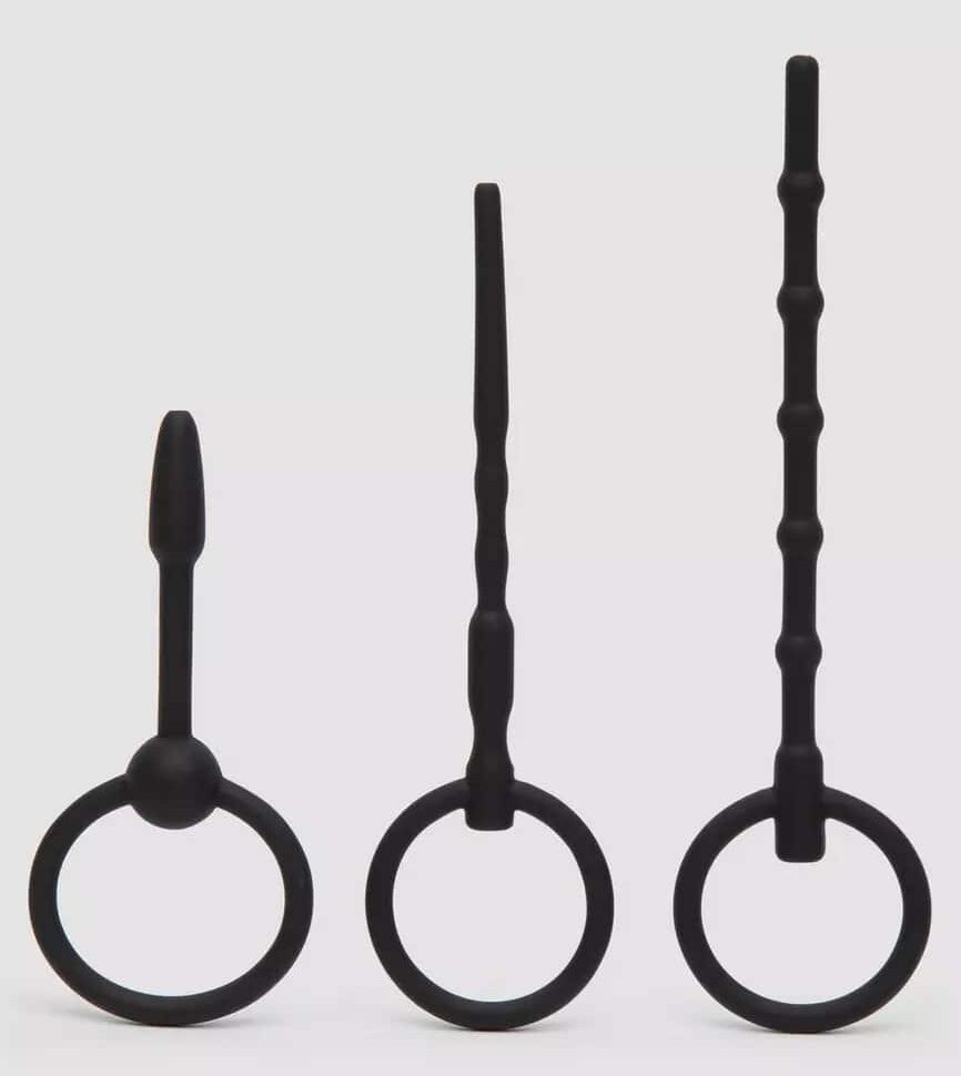 Ouch! Beginner's Silicone Hollow Urethral Plug Set. Slide 6
