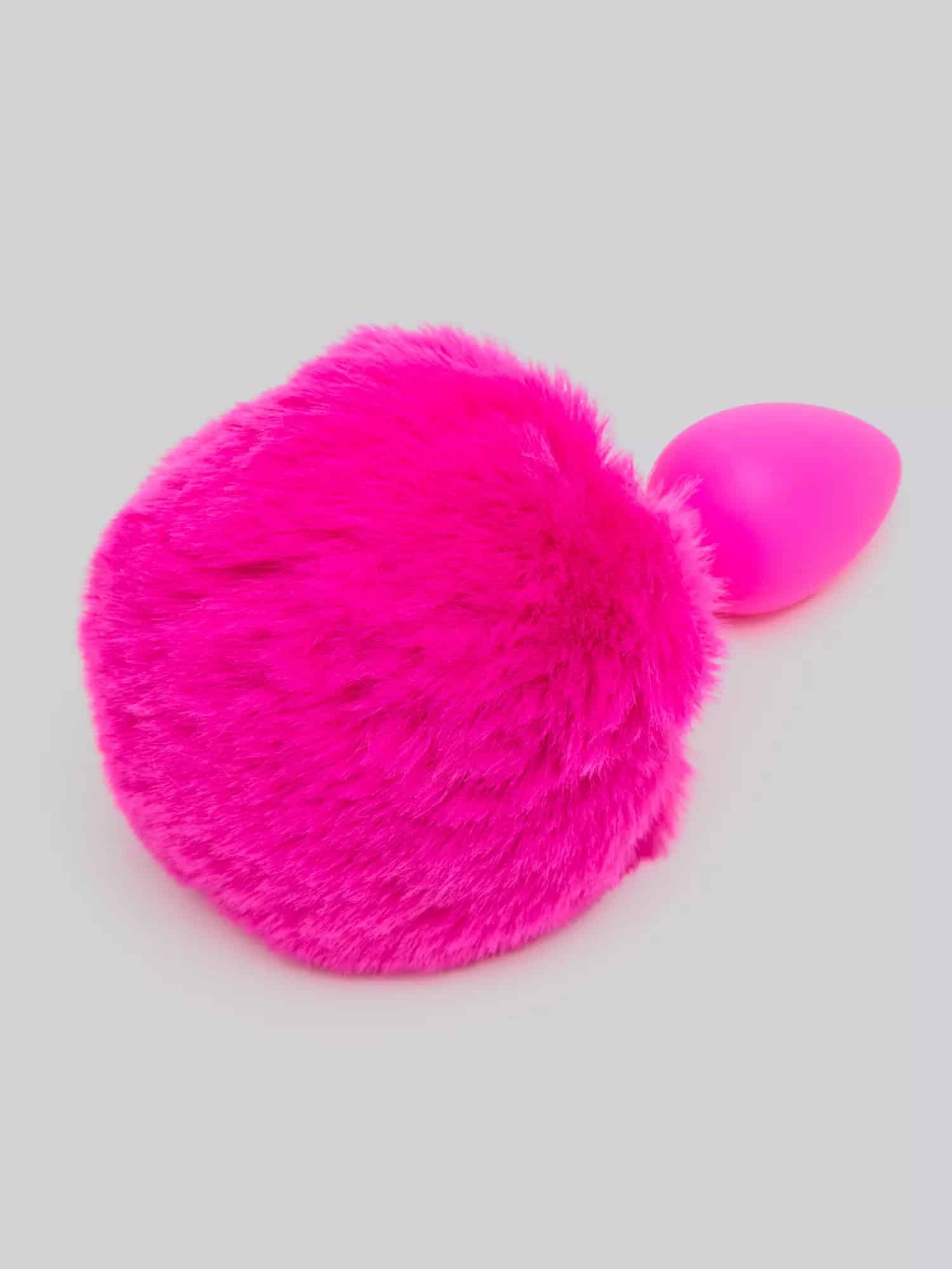 Playful Silicone Small Bunny Tail Butt Plug. Slide 4
