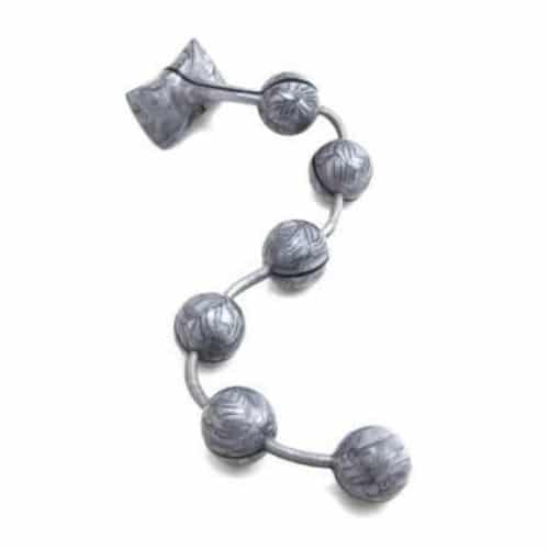 Vixen Silver Marble Anal Beads. Slide 2