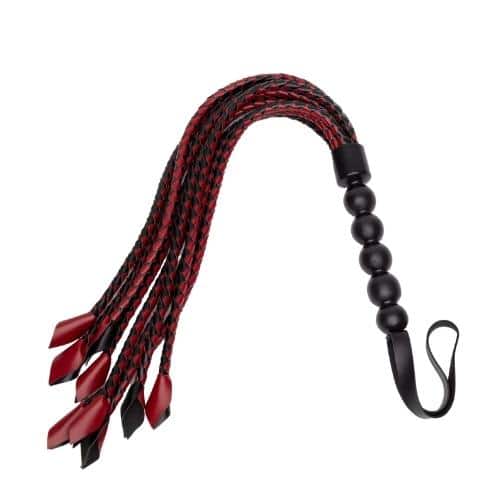 Sportsheets Saffron Faux Leather Braided Flogger - More Advanced Level Floggers You Might Fancy