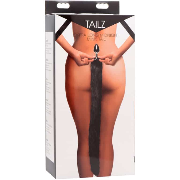 Tailz Aluminum Anal Plug With Extra Long Black Faux Mink Tail Review