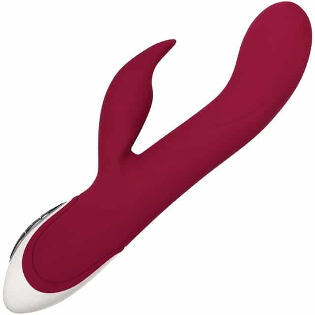 Inflatable Bunny Rabbit Style Silicone Rechargeable Vibrator By Evolved Novelties