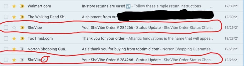 Does SheVibe send emails? 