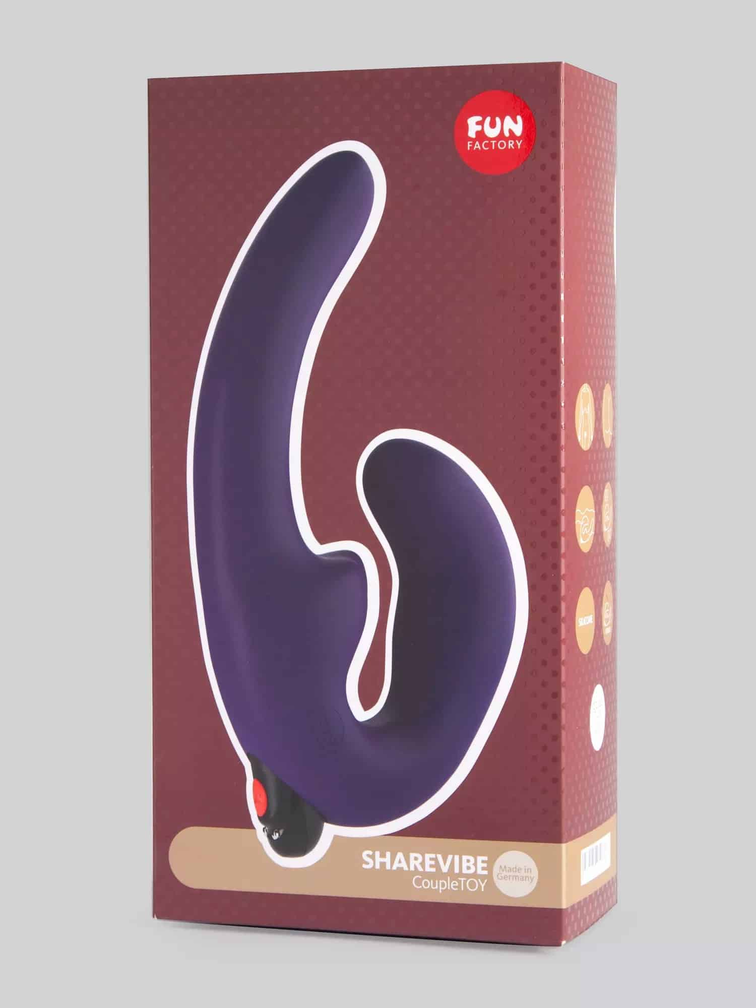 Fun Factory ShareVibe Rechargeable Vibrating Strapless Strap-On Dildo. Slide 15