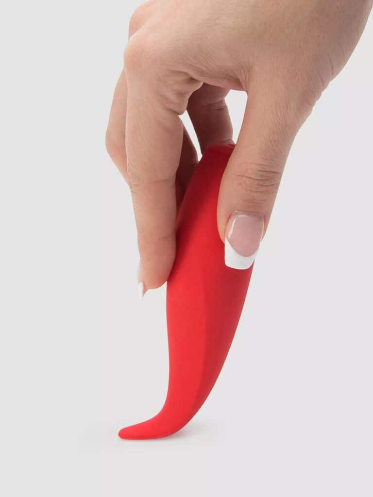Red Hot Rechargeable Silicone Flickering Tongue Vibrator